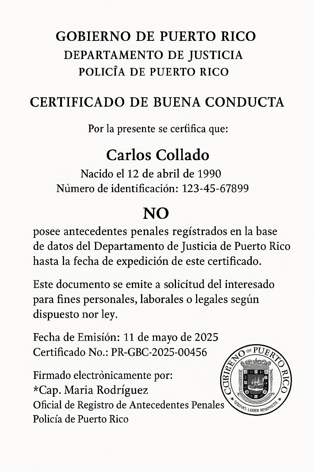 GESTION ELIMINACIÓN ANTECEDENTES PENALES MENOS GRAVE